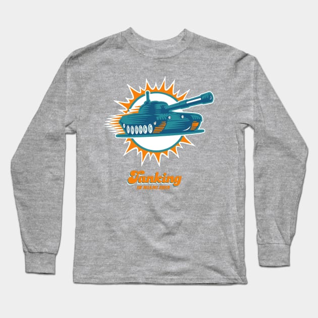 TANKING IN MIAMI Long Sleeve T-Shirt by thedeuce